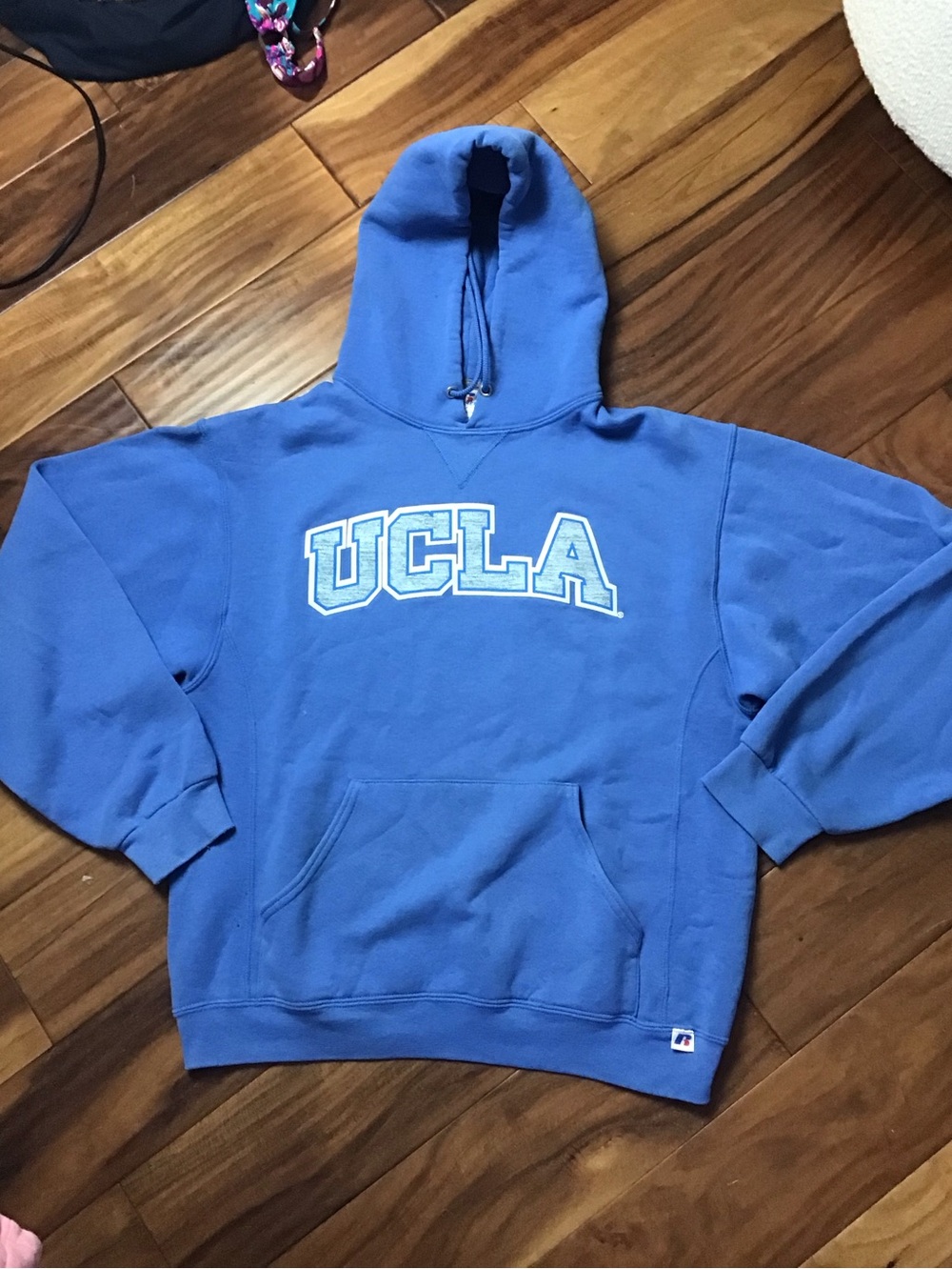 Russell Athletic Vintage UCLA Blue Hoodie Sweatshirt Women’s Medium